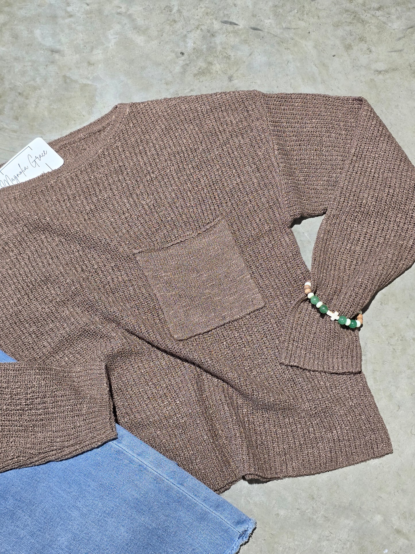 Chunky Wide Neck Sweater