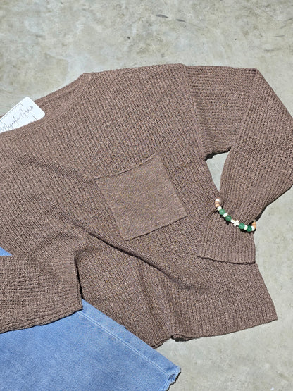 Chunky Wide Neck Sweater