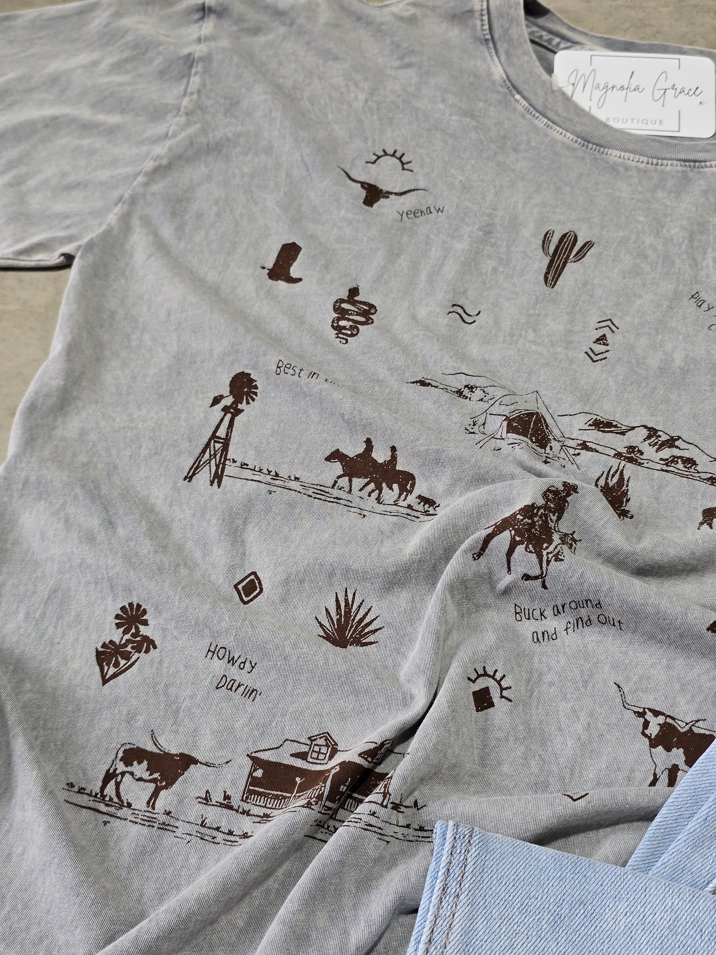 Western Allover Mineral Graphic Tee