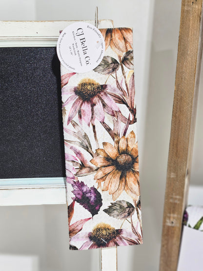 Purple Leaves And Asters Eco-Friendly Washcloth