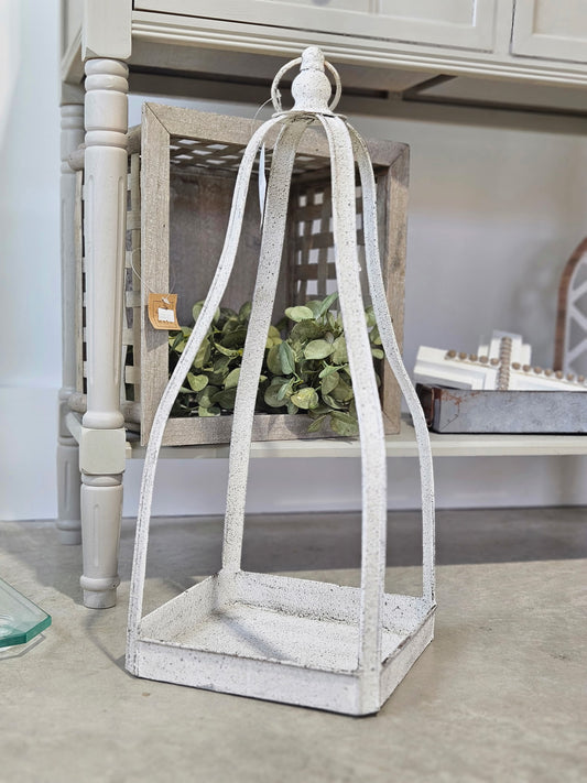 Large Vintage Metal Lantern
