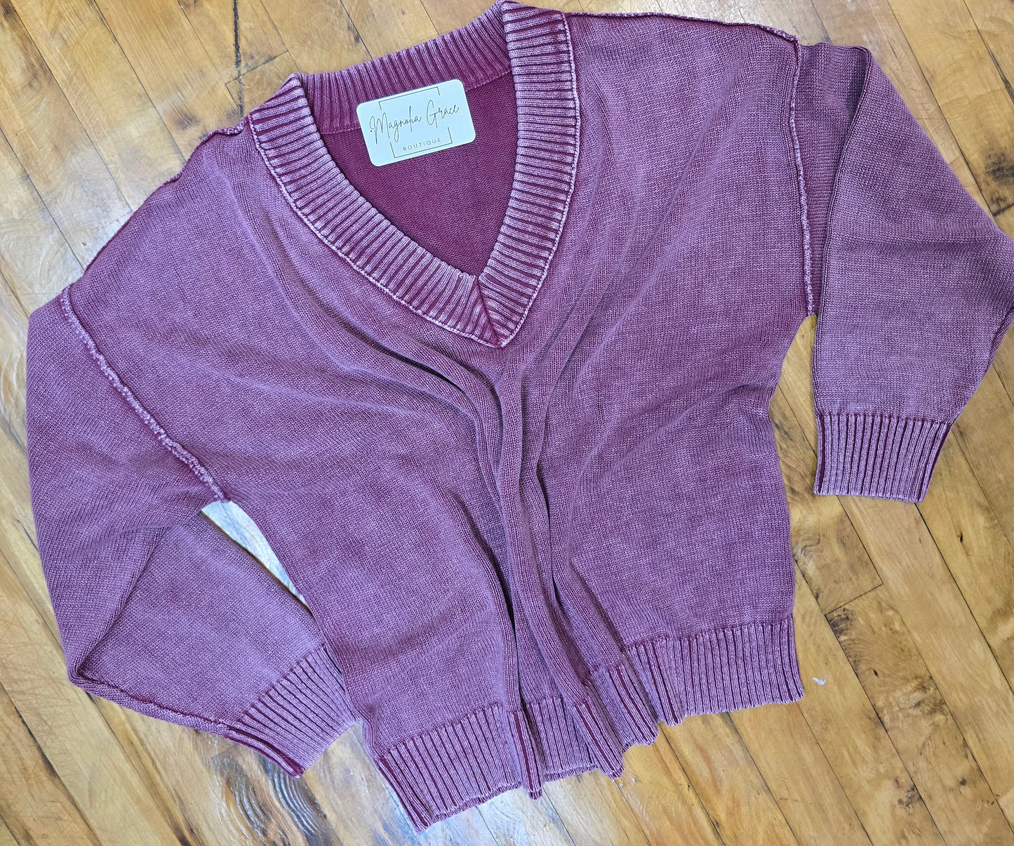 Washed Oversized Sweater