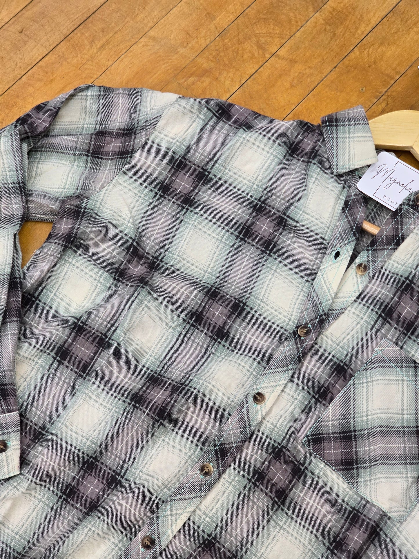 Oversized Cotton Flannel Shirt