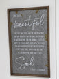Metal Wall Sign-Large-Beautiful