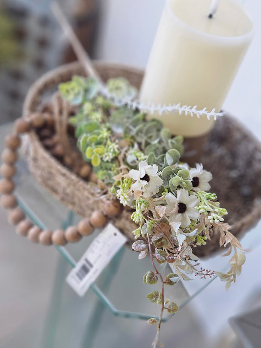 Pink/Green Peppergrass Pick