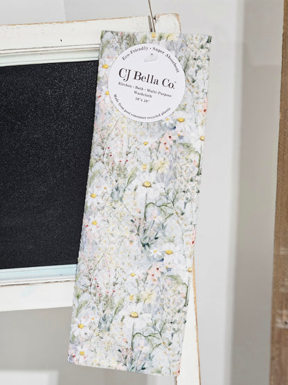 Daisies And Wildflowers Eco-Friendly Washcloth
