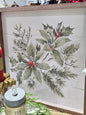 Watercolor Holly Branches