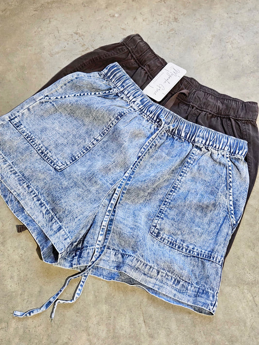 Denim Look Tencel Short