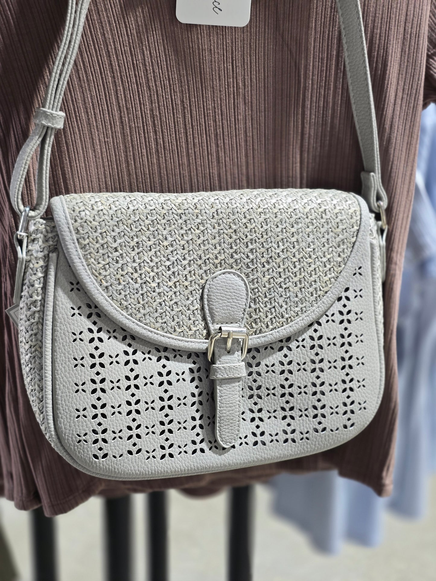 Laser cut Woven Crossbody
