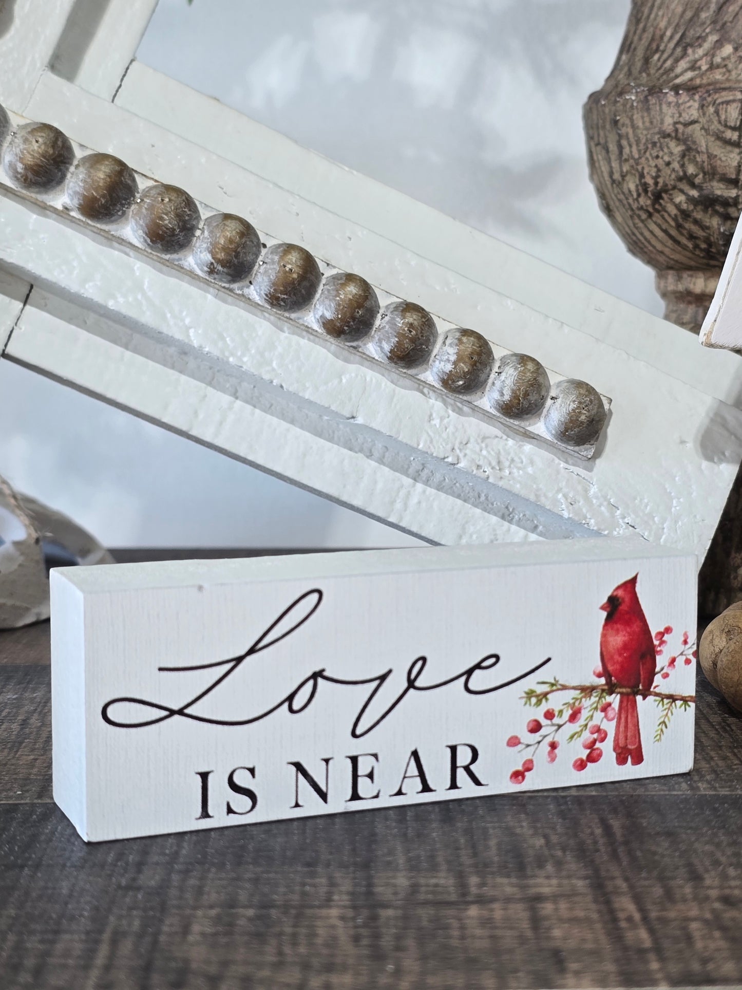 Love Is Near Cardinal Block