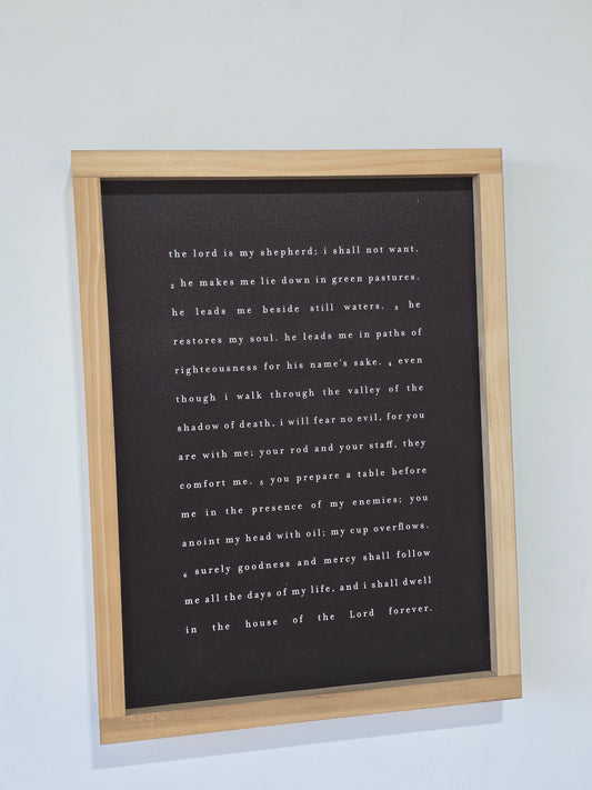 Lord Is My Sheperd 13"x17"