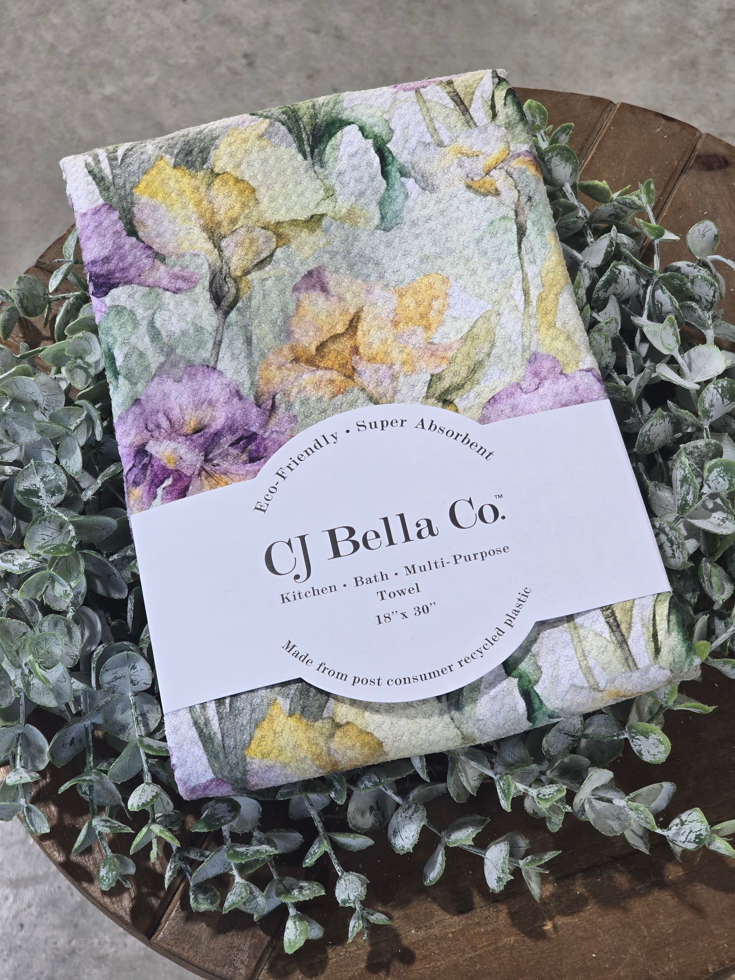 Wild Iris Eco Friendly Towel