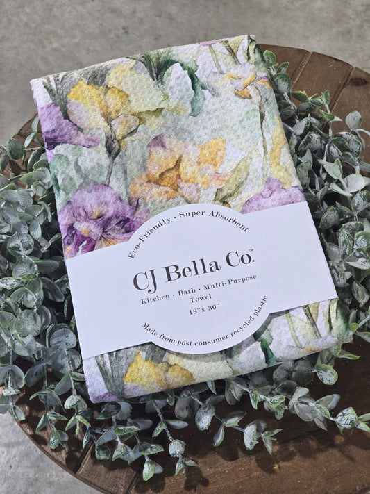 Wild Iris Eco Friendly Towel