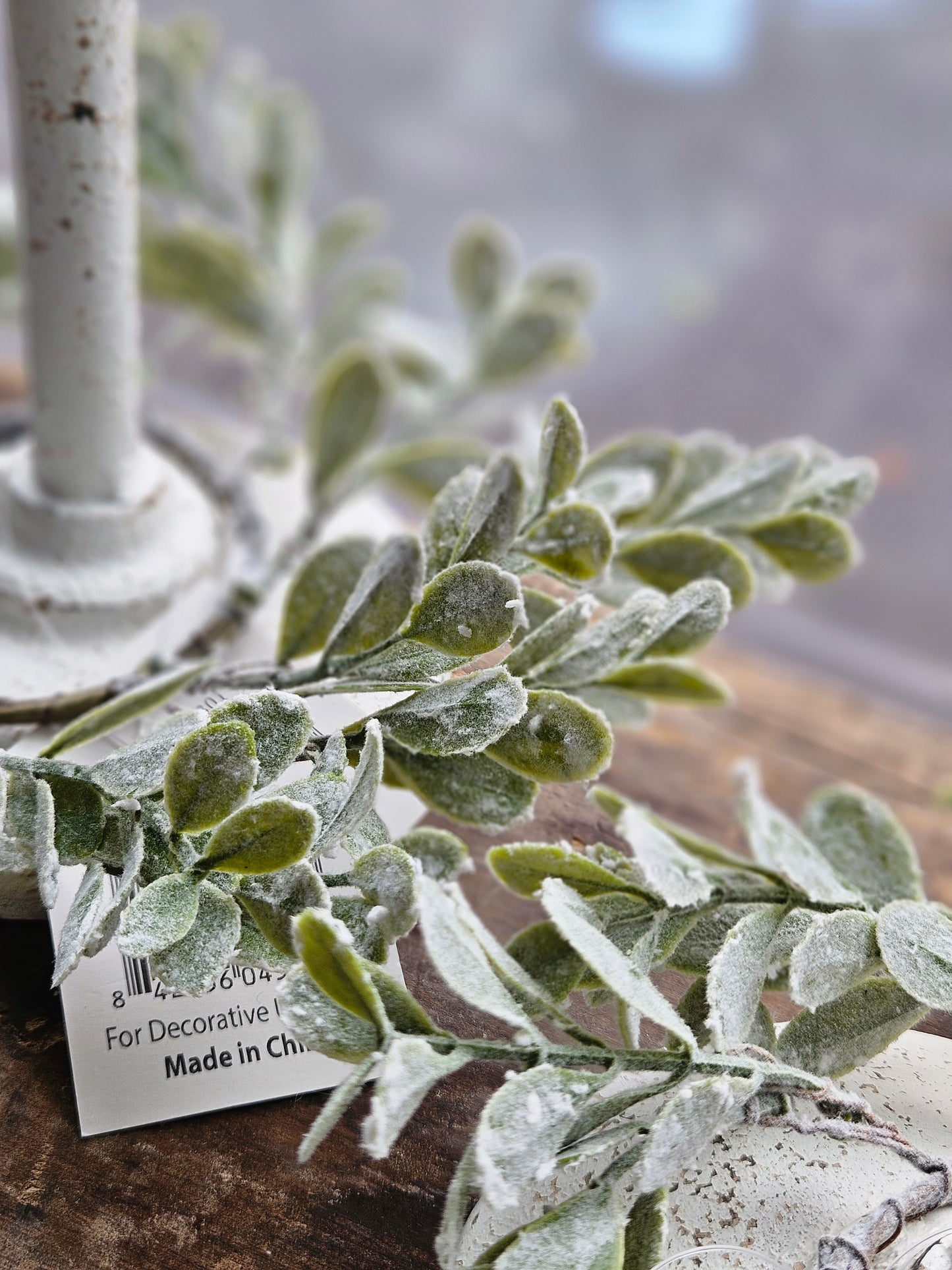 3" Flocked Candle Ring