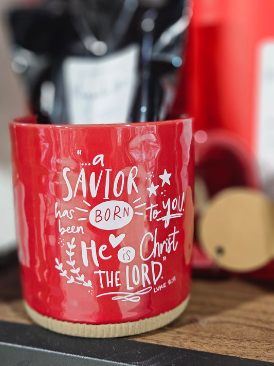 Bottom Red A Savior Is Born