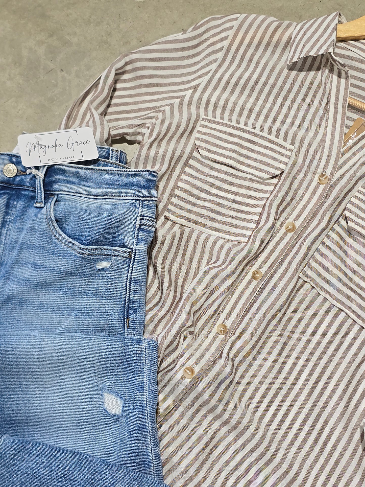 Striped Button Down