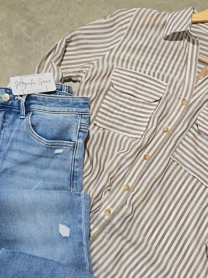 Striped Button Down
