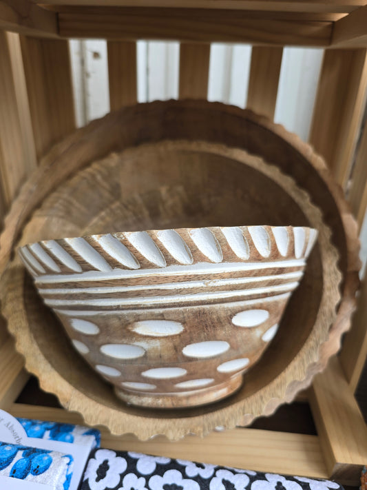 Carved Mango Bowl