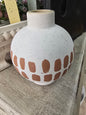 Terra Cotta Print Vase