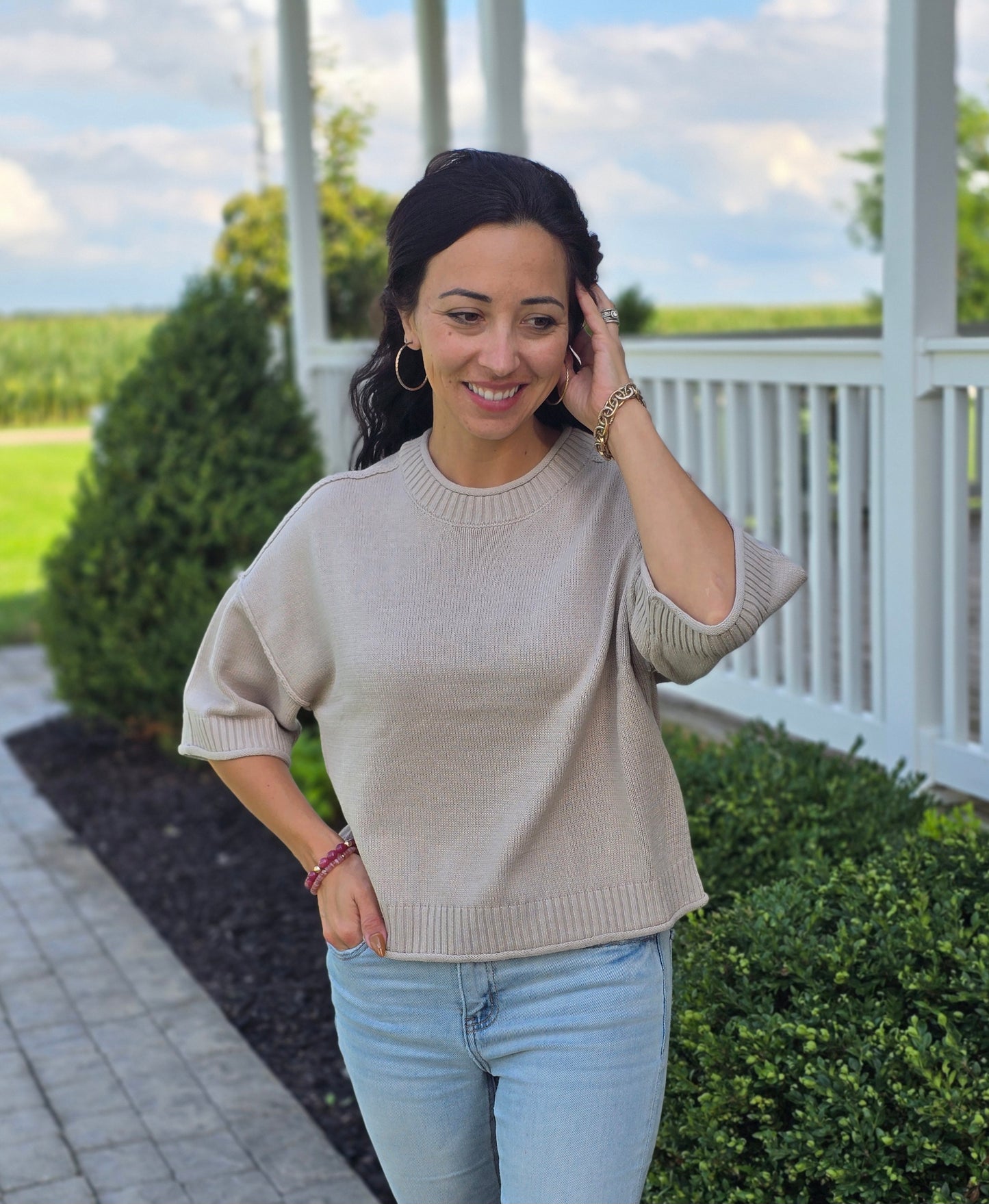 Exposed Seam Pullover