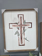 Cross with Roses Sign