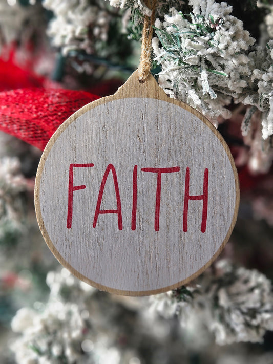 Round Faith Ornament