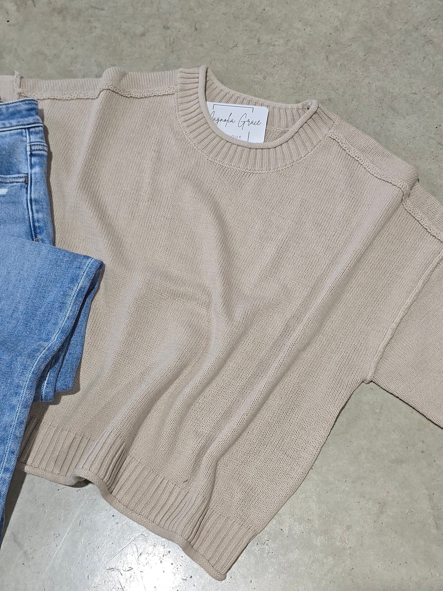 Exposed Seam Pullover