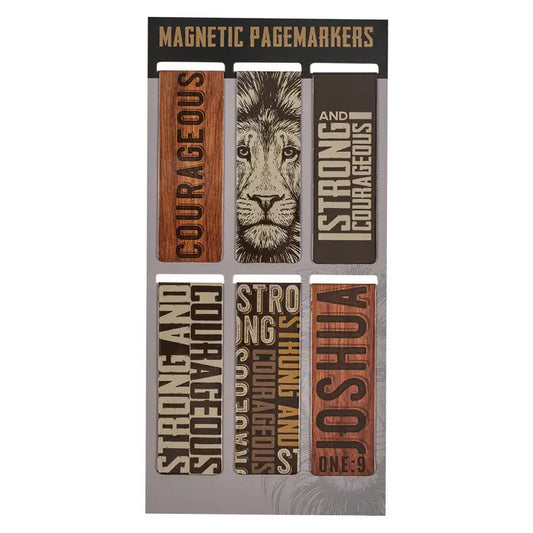 Strong & Courageous Magnetic Bookmarks