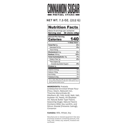 Pop Daddy Cinnamon Sugar Pretzels