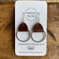 Brown Twisted Hoop