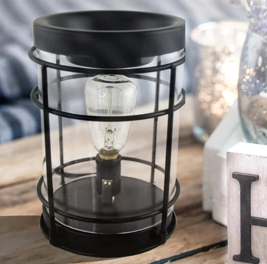 Black Metal Edison Candle Warmer