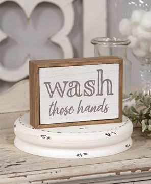 Farmhouse Bathroom Box Sign