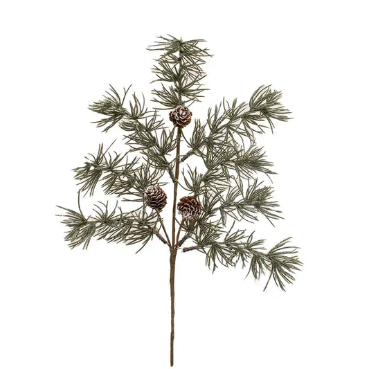 20" Iced Weeping Pine Spray