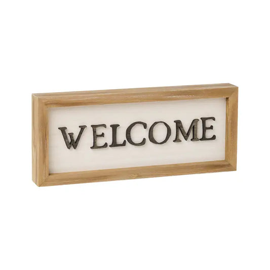 Welcome Block Sign