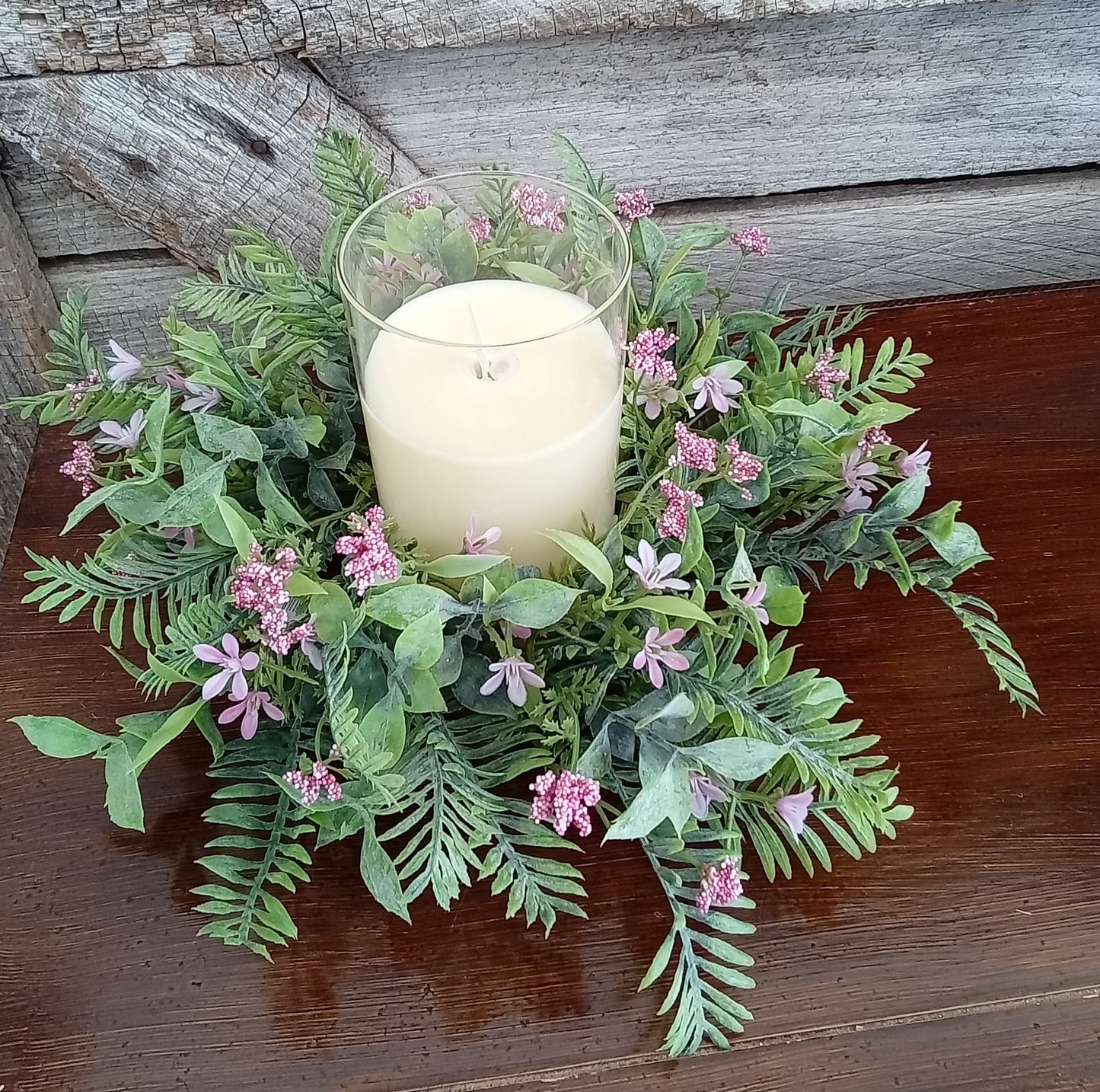 3" Fernshot Blooms Candle Ring