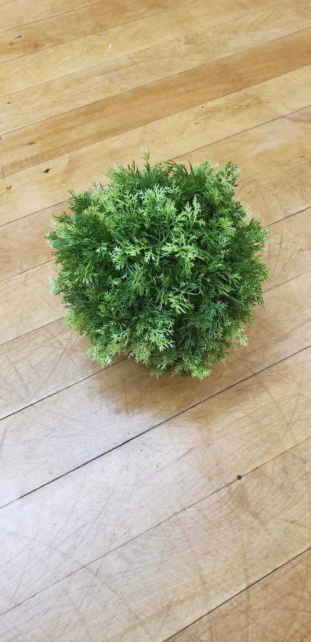 Plastic Greenery Orb 5" Diameter