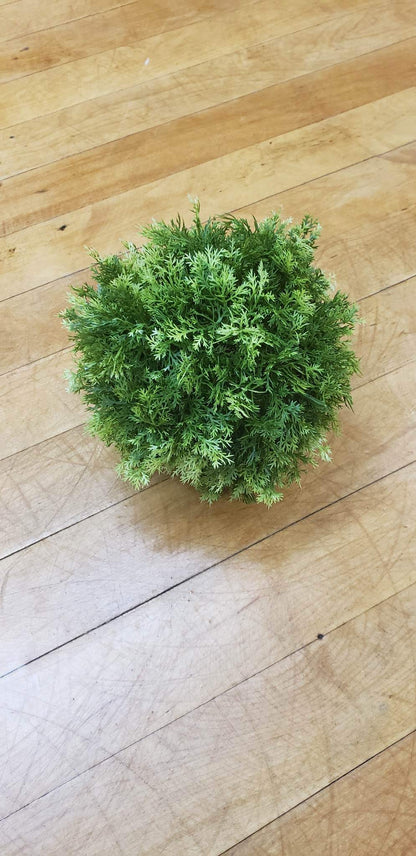 Plastic Greenery Orb 5" Diameter