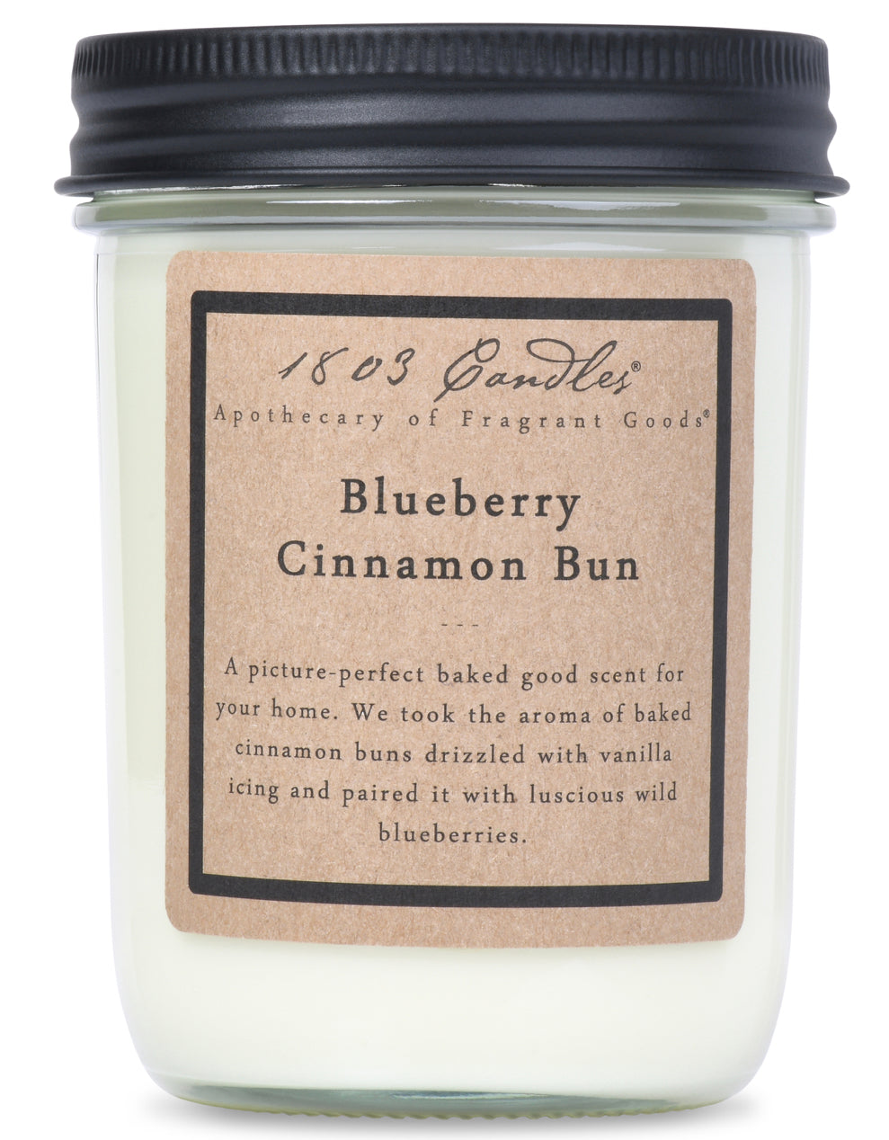 Blueberry Cinnamon Bun 1803 Candle