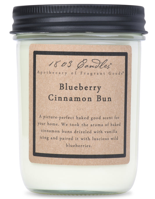 Blueberry Cinnamon Bun 1803 Candle